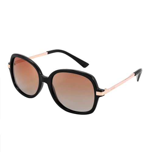 FEISEDY Sonnenbrille Damen Polarisiert Klassische Vintage 80er Brille für Frauen mit UV400 Schutz und Elegante Metallbügel B2683 von FEISEDY