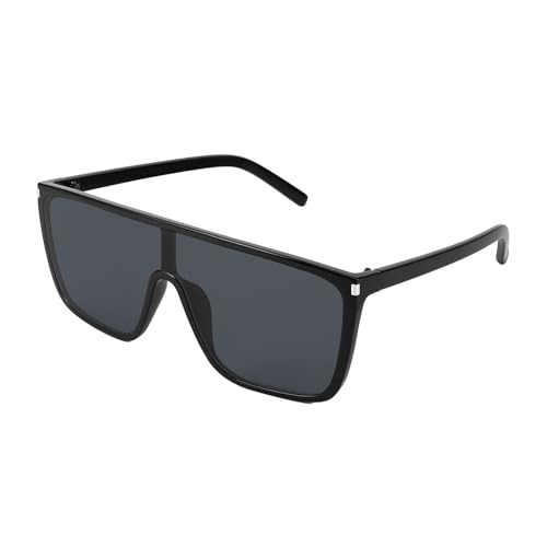 FEISEDY Sonnenbrille Frauen flache Spitze überdimensioniert klassische Designer Schild Sonnenbrille B2759 von FEISEDY