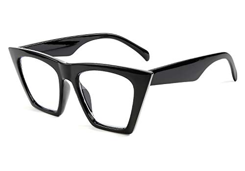 FEISEDY Square Cat Eye Lesebrille Blau Licht Blocking Damen Vintage Katzenaugen Leser Brille Computerbrille B2604 von FEISEDY