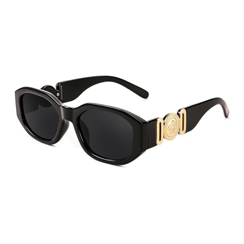 FEISEDY Vintage Trendy Sonnenbrille Rechteckig Damen Retro 90er Kleine Schmale Square Brille mit UV400 Schutz B2322 FEISEDY Vintage Trendy Sonnenbrille Rechteckig Damen Retro 90er Kleine Schmale Square Brille mit UV400 Schutz B2322 von FEISEDY