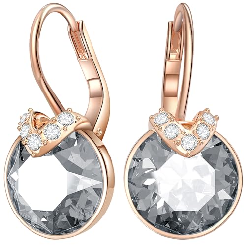 Rosegold 925 Sterling Silber Hängende Runde Kristalle Ohrringe Dame Premum Ger doubted Schmuck Geschenk Fr Frauen Ersticke Es bei Your Weih Guillermo von FEITENGU