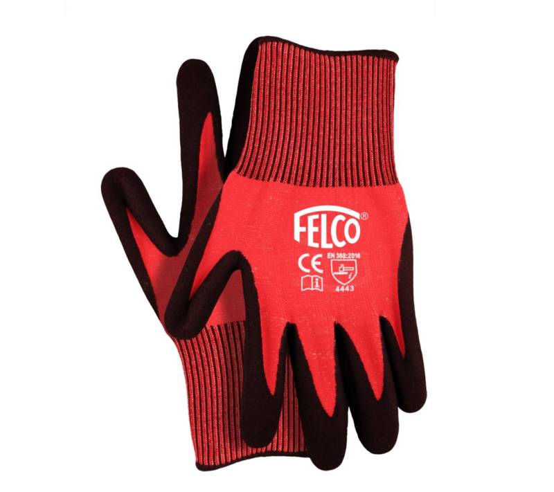 FELCO Fahrradhandschuhe Arbeitshandschuhe gestrickt - Größe S von FELCO