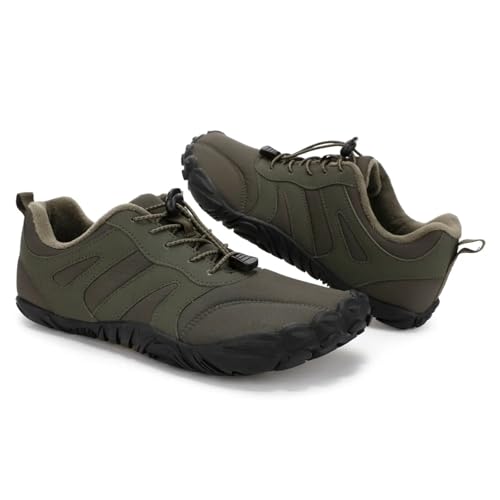 FELDLUFT Everest Pro – Wasserabweisende Herbst-Barfußschuhe mit sicherem Halt & warmem Futter (Unisex) Bequeme Barfußschuhe Winterstiefel Geeignet für Outdoor Aktivitäten von FELDLUFT