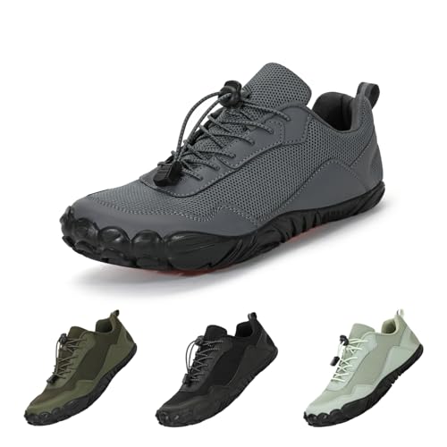 FELDLUFT Hike Outdoor frühling barfussschuhe Bequeme für Damen und Herren - Leichte, Atmungsaktive Barfußschuhe Traillaufschuhe mit rutschfest Sohle & Breiter Zehenbox von FELDLUFT