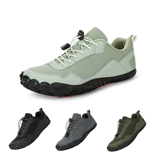 FELDLUFT Hike Outdoor frühling barfussschuhe Bequeme für Damen und Herren - Leichte, Atmungsaktive Barfußschuhe Traillaufschuhe mit rutschfest Sohle & Breiter Zehenbox von FELDLUFT