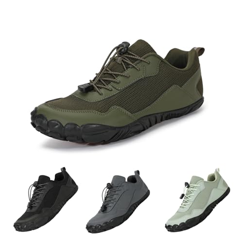 FELDLUFT Hike Outdoor frühling barfussschuhe Bequeme für Damen und Herren - Leichte, Atmungsaktive Barfußschuhe Traillaufschuhe mit rutschfest Sohle & Breiter Zehenbox von FELDLUFT