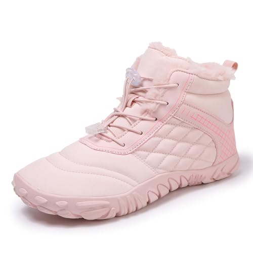 FELDLUFT Polar 3.0 - Winter Barfussschuhe Warm Gefüttert Winterschuhe für Damen Herren Barfußschuhe Traillaufschuhe mit rutschfest Sohle & Breiter Zehenbox von FELDLUFT