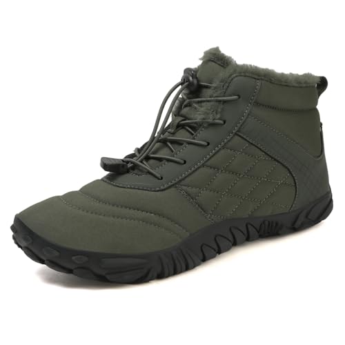 FELDLUFT Polar 3.0 - Winter Barfussschuhe Warm Gefüttert Winterschuhe für Damen Herren Barfußschuhe Traillaufschuhe mit rutschfest Sohle & Breiter Zehenbox von FELDLUFT
