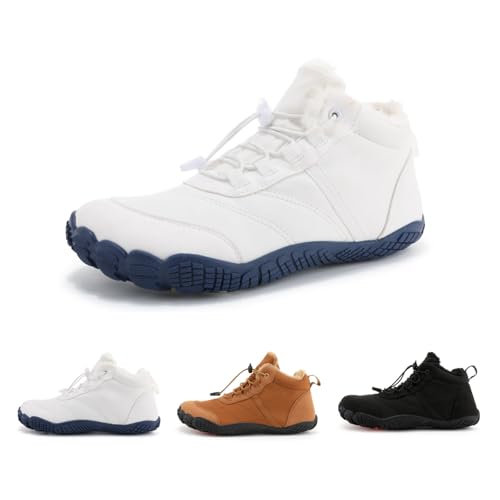 FELDLUFT Thermo V2 - Premium Wasserabweisende Barfussschuhe Warm Gefüttert Winterschuhe Barfußschuhe Traillaufschuhe mit rutschfest Sohle & Breiter Zehenbox für Damen Herren von FELDLUFT