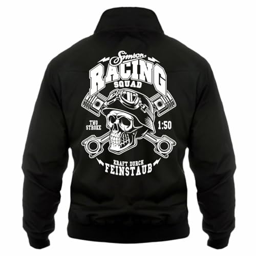 FELDWEGHEIZER Herren Harrington Jacke Ostdeutschland Simson Racing Team 2 takt totenkopf FELDWEGHEIZER Herren Harrington Jacke Ostdeutschland Simson Racing Team 2 takt totenkopf von FELDWEGHEIZER