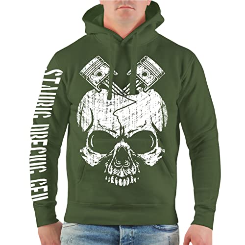 FELDWEGHEIZER Herren Kapuzenpullover Hoodie Motocross Cross Enduro Racing Team (mit Rückendruck) Größe S - 5XL von FELDWEGHEIZER
