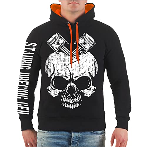 FELDWEGHEIZER Herren Kapuzenpullover Hoodie Motocross Cross Enduro Racing Team (mit Rückendruck) Größe S - 5XL von FELDWEGHEIZER