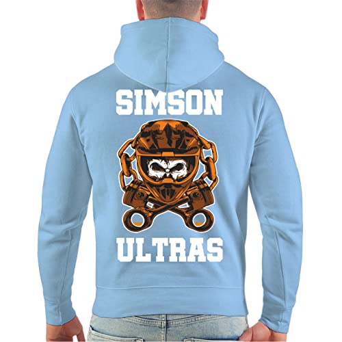FELDWEGHEIZER Herren Kapuzenpullover Simson Ultras Moped Ostdeutschland Sprüche Größe S - 5XL von FELDWEGHEIZER
