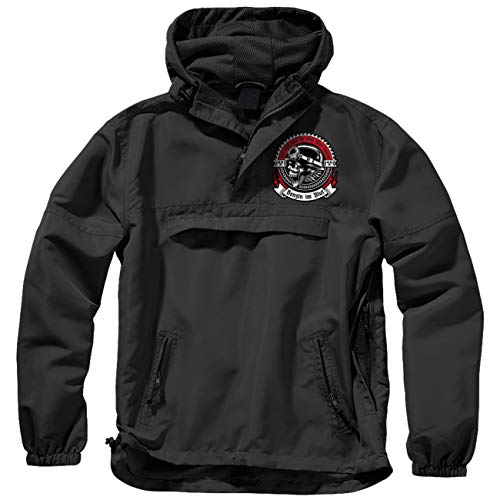 FELDWEGHEIZER Herren Männer Herbst Sommer Schlupfjacke Windbreaker Benzin im Blut motorrad mc von FELDWEGHEIZER