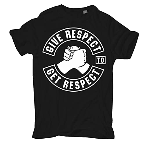 FELDWEGHEIZER Übergrößen 3XL - 8XL Tshirt Biker Motiv Give Respect to get Respect Motorrad von FELDWEGHEIZER