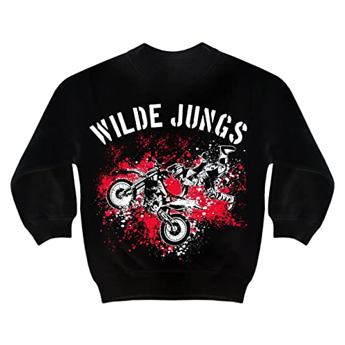 FELDWEGHEIZER Kinder Pullover Wilde Jungs Größe 98-164 von FELDWEGHEIZER