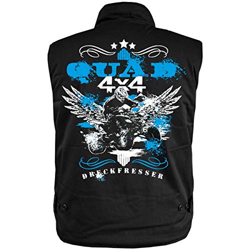 FELDWEGHEIZER Männer Ranger Weste mit Futter Dreckfresser Quad (mit Rückendruck) Größe S - 5XL von FELDWEGHEIZER
