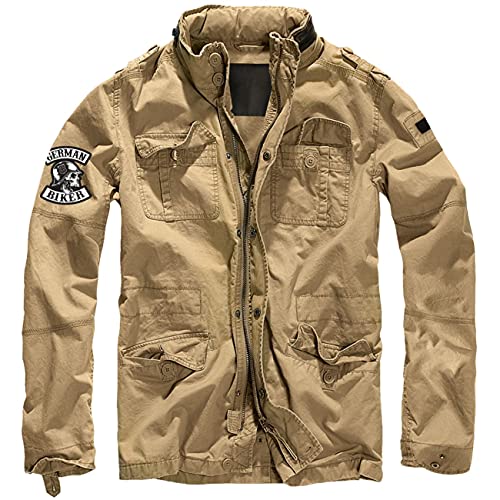 FELDWEGHEIZER Männer Vintage Jacke mit Kapuze im Kragen German Biker Größe S - 5XL von FELDWEGHEIZER