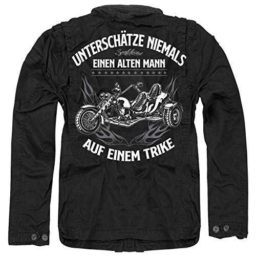 FELDWEGHEIZER Herren Männer Army Vintage Jacke Triker Motiv Spruch Sommer Herbstjacken von FELDWEGHEIZER