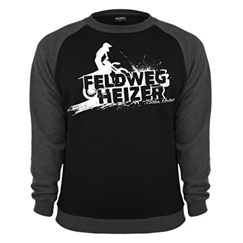 FELDWEGHEIZER Männer und Herren Pullover (Rückendruck) Motorrad Größe S - 5XL von FELDWEGHEIZER