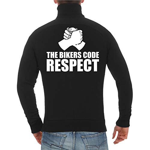 FELDWEGHEIZER Männer und Herren Sweatjacke The Bikers Code Respect (mit Rückendruck) Größe M - 4XL von FELDWEGHEIZER