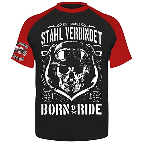 FELDWEGHEIZER Tshirt Herren Stahl VERBINDET Biker Motorrad Sprüche Größe S bis 5XL von FELDWEGHEIZER