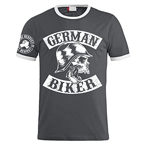 Herren T-Shirt German Biker MC Custom Chopper Germany Motorcycles Club Verein von FELDWEGHEIZER