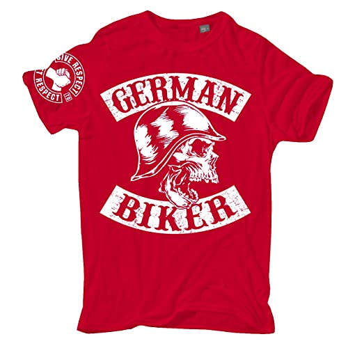 Herren T-Shirt German Biker MC Custom Chopper Germany Motorcycles Club Verein von FELDWEGHEIZER