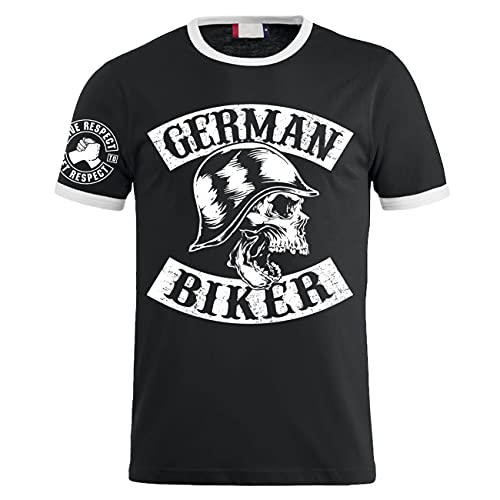 Herren T-Shirt German Biker MC Custom Chopper Germany Motorcycles Club Verein von FELDWEGHEIZER