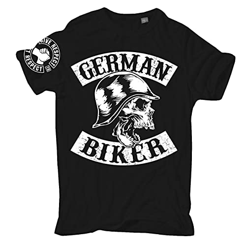 Herren T-Shirt German Biker MC Custom Chopper Germany Motorcycles Club Verein von FELDWEGHEIZER