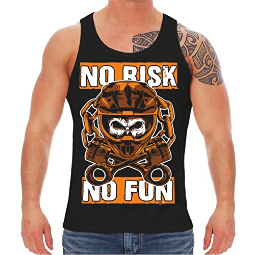 FELDWEGHEIZER Herren Tank Top Muskelshirt Motocross Cross Enduro Racing Team Größe S - 5XL von FELDWEGHEIZER