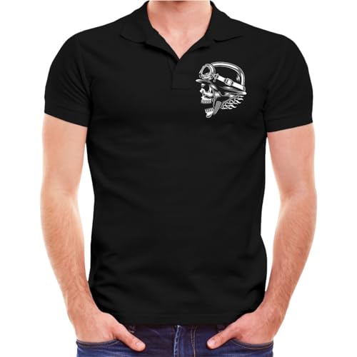 Männer und Herren Polo Shirt Oldschool Biker Sind wir zu laut bist du zu alt (mit Rückendruck) Größe S - 10XL von FELDWEGHEIZER