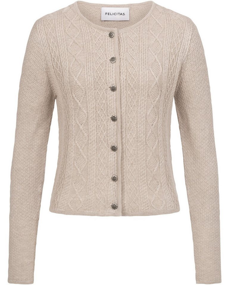 FELICITAS Trachtenjacke Zopfstrickjacke Clarissa von FELICITAS