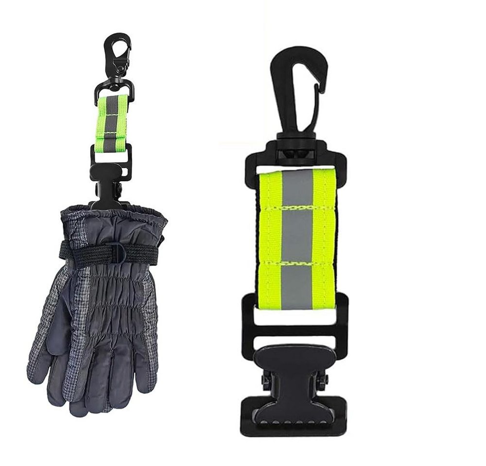 FELIXLEO Arbeitshandschuhe Feuerwehr Handschuhhalter, Reflektierende Streifen Handschuh Clip (1-St) von FELIXLEO