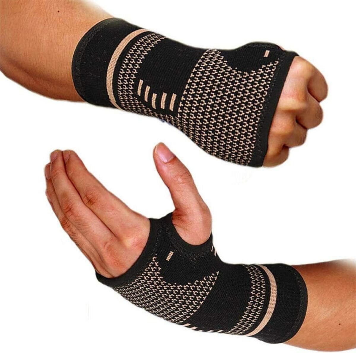 FELIXLEO Armbandage Handgelenk Bandage Schiene Copper Sport Fitness Krafttraining (6-tlg) von FELIXLEO