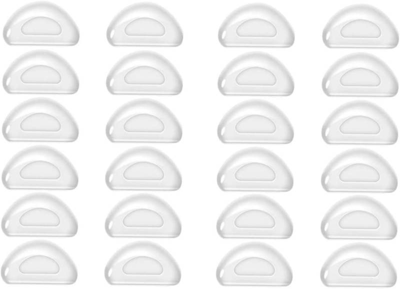 FELIXLEO Brillengestell 12 Paar Nasenpads zum Einstecken Anti-Rutsch Brillen Nasenpads Soft von FELIXLEO