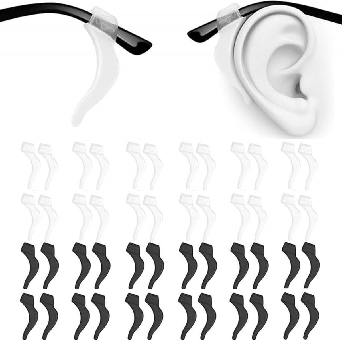 FELIXLEO Brillenkette Universal-Ohrbügel-Haken, Silikon, Anti-Rutsch Bügel von FELIXLEO