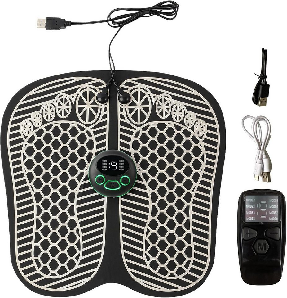 FELIXLEO EMS-Fußmassage-Gerät EMS Fußmassagegerät mit Heizung, 8 Modi 19 Stufen Shiatsu Massage, (1-tlg) von FELIXLEO