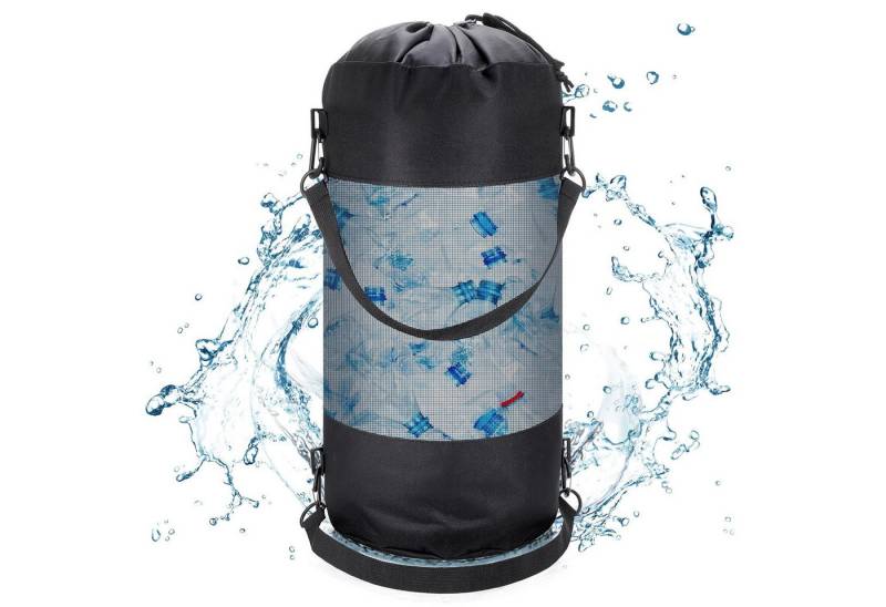 FELIXLEO Flaschenkorb Pfandflaschen Sammelbehälter, Wasserdichte Pfandbehälter mit Hängegurt von FELIXLEO