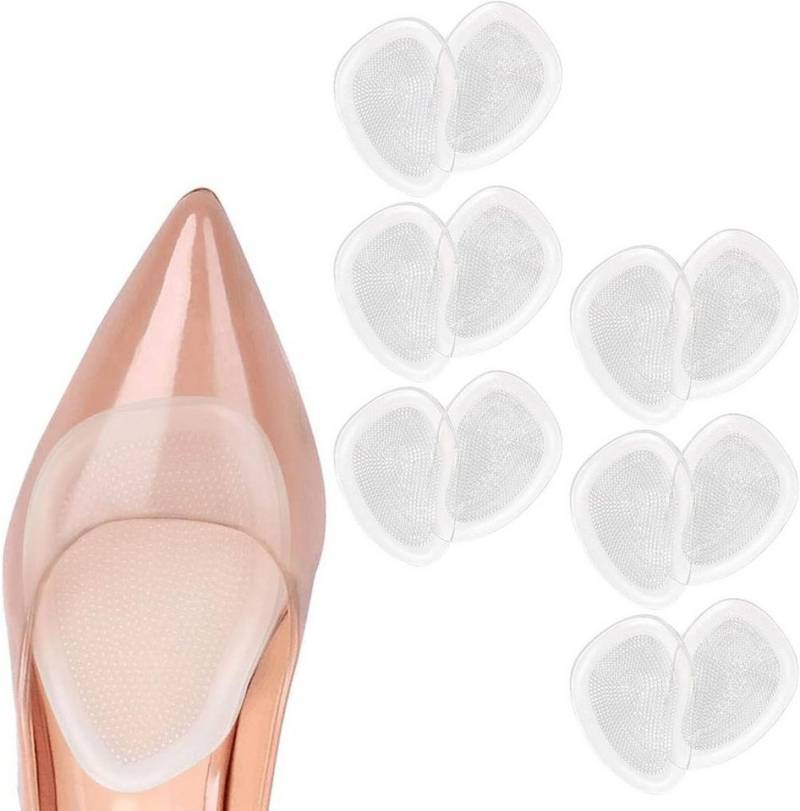 FELIXLEO Hühneraugenpflaster 6 Paar Fusspolster Gel Vorfußpolster Anti Rutsch High Heels (1 St) von FELIXLEO