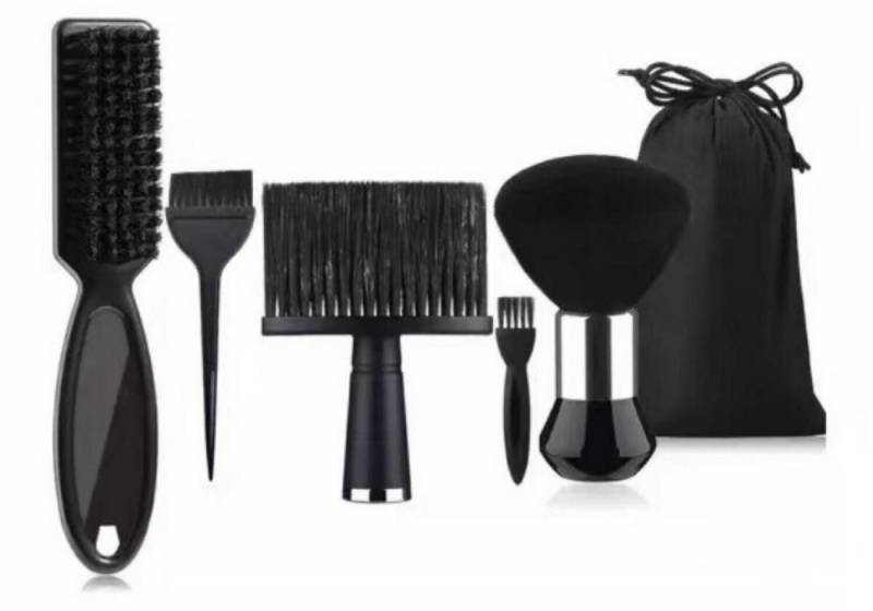 FELIXLEO Massagebürste 3 Stück Friseurbürste Set Nackenpinsel Haarpinsel für Salon, 5-tlg. von FELIXLEO