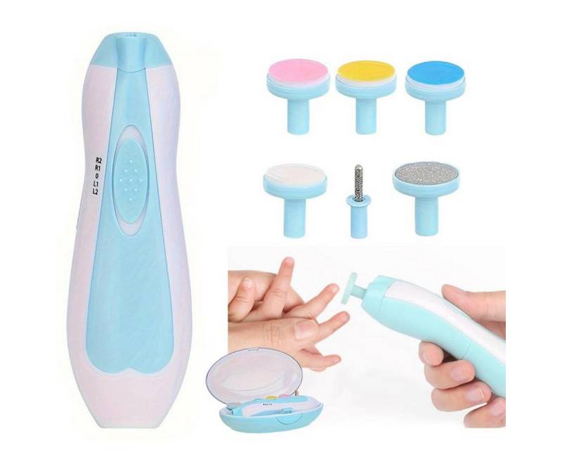 FELIXLEO Nagelknipser Elektrischer Babynageltrimmer Set 6 in 1 für Kinder Erwachsene, 1-tlg. von FELIXLEO