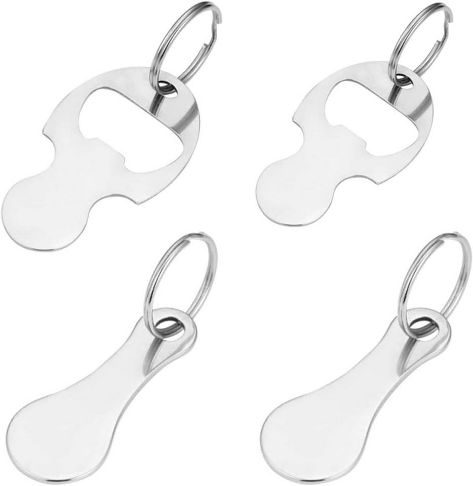 FELIXLEO Schlüsselanhänger 4 Stück Einkaufschip Schlüsselanhänger, Shopping Trolley Remover von FELIXLEO
