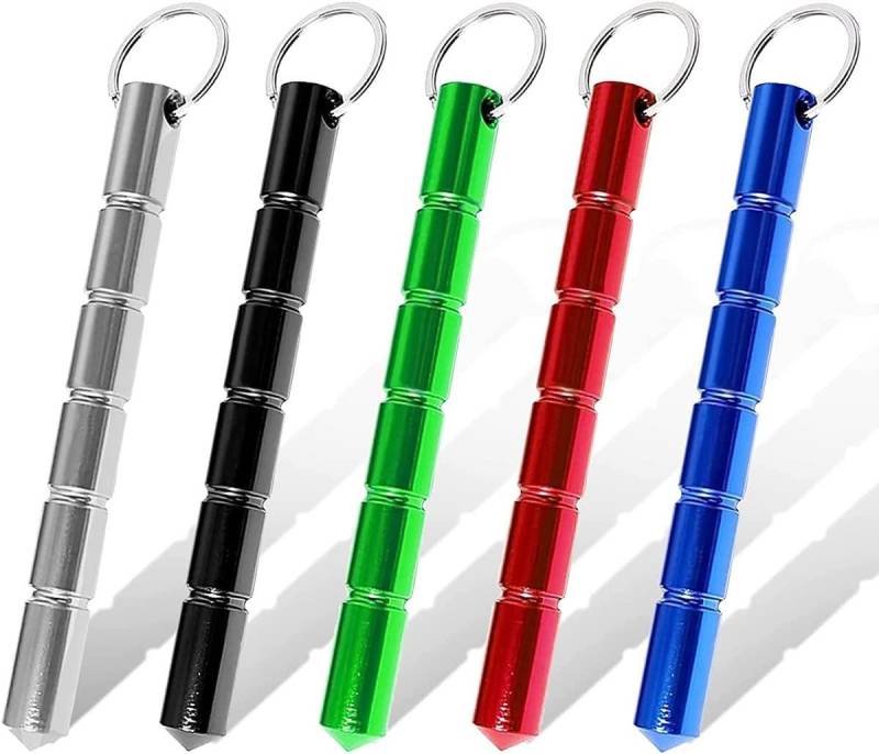 FELIXLEO Schlüsselanhänger 5 Stück Self Defense Keychain Selbstverteidigung Schlüsselanhänger (1-tlg) von FELIXLEO