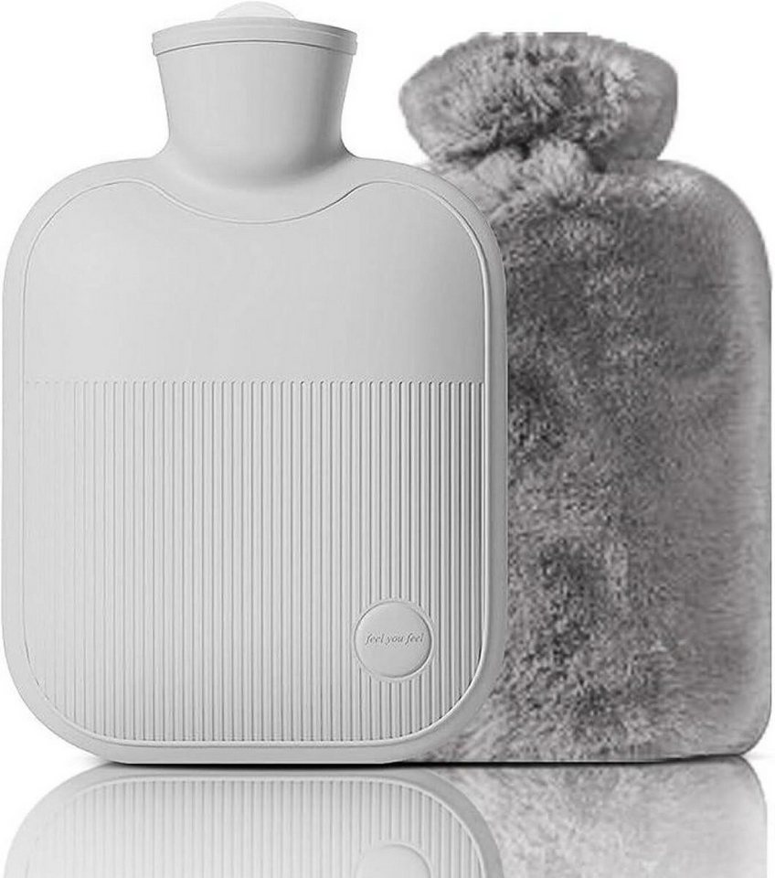 FELIXLEO Wärmflasche Wärmflasche mit Bezug, auslaufsicherer Wärmbeutel, (1-tlg) von FELIXLEO