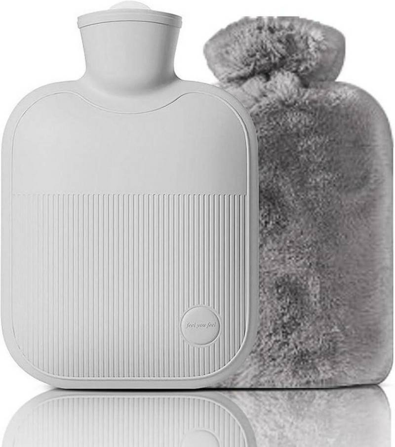 FELIXLEO Wärmflasche Wärmflasche mit Bezug, auslaufsicherer Wärmbeutel, (1-tlg) von FELIXLEO