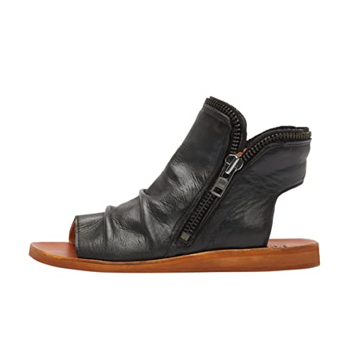 Felmini - Damen Schuhe - Verlieben CAROLINA D054 - Flache Sandalen - Echtes Leder - Schwarz - 42 EU Size von FELMINI FALLING IN LOVE