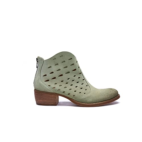 Felmini - Damen Schuhe - Verlieben DresaRc C968 - Zip Ankle Boots - Echtes Leder - Grün - 38 EU Size von FELMINI FALLING IN LOVE