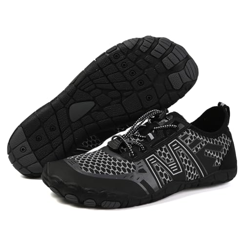 FELOVE Badeschuhe Wasserschuhe Strandschuhe Surfschuhe Barfuß Schuhe,Breathable Schwimmschuhe Hausschuhe Yoga Schuhe für Wassersport für Damen Herren von FELOVE