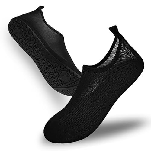 FELOVE Damen Herren Badeschuhe Wasserschuhe Schwimmschuhe Strandschuhe Schnell Trocknend Drainagelöcher Strand Meeresschuh Surfschuhe Poolschuhe Unisex Barfußschuhe für Kajakfahren Fitnessstudio von FELOVE